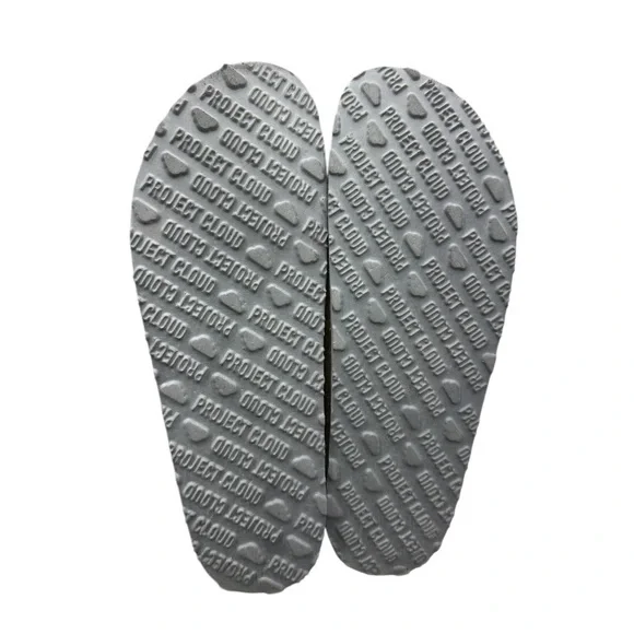 Taupe Suede Cork Bottom Slip-On Buckle Clog Shoes - Picture 5 of 5